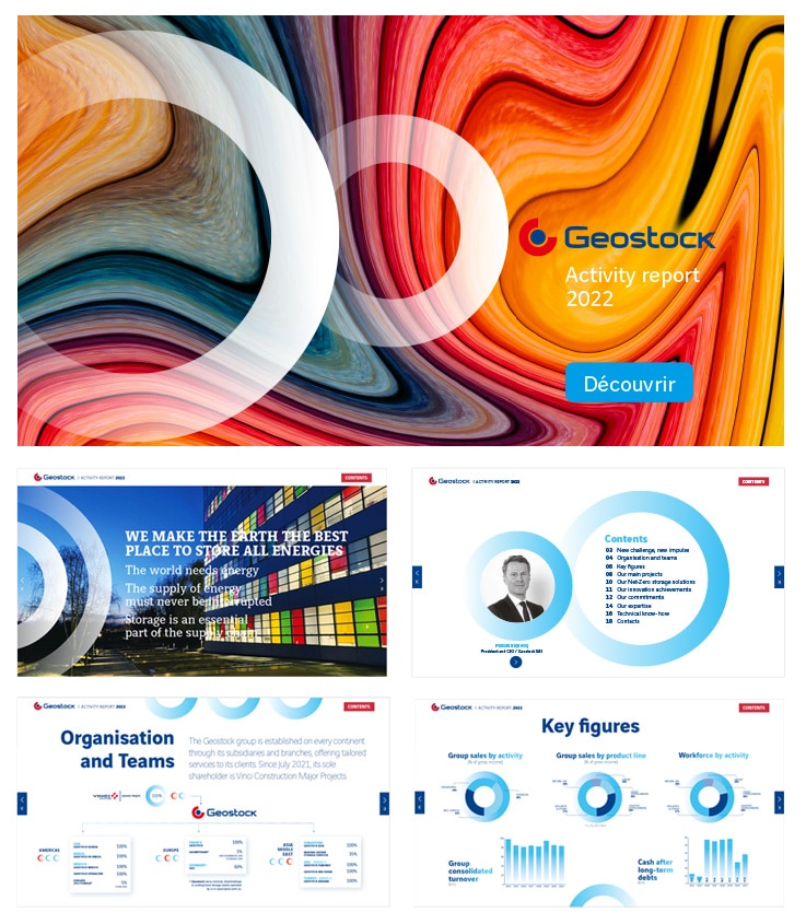 création rapport annuel interactif